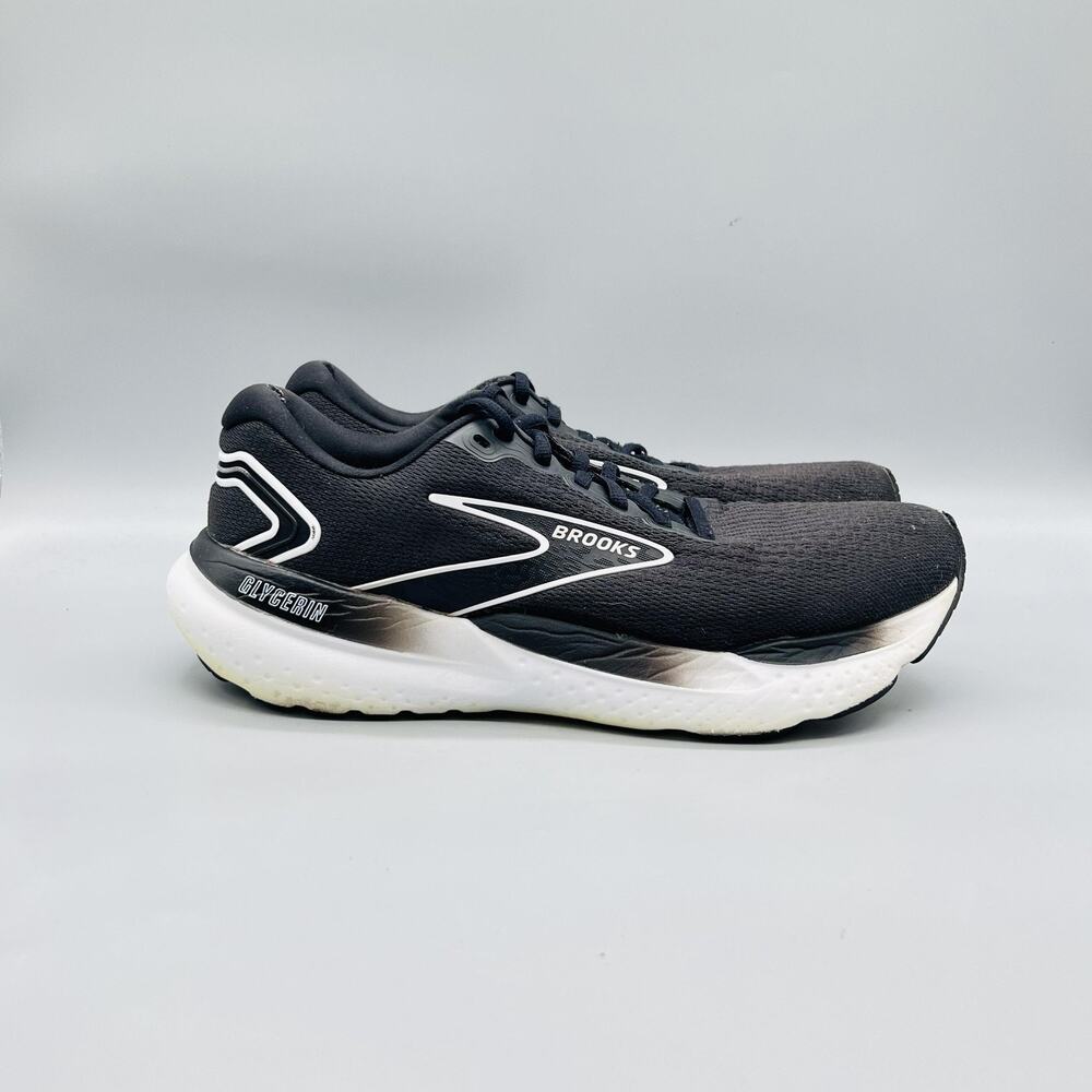 Brooks Shoes Womens 10.5 Black Glycerin 21 Running Athletic Sneakers Comfort